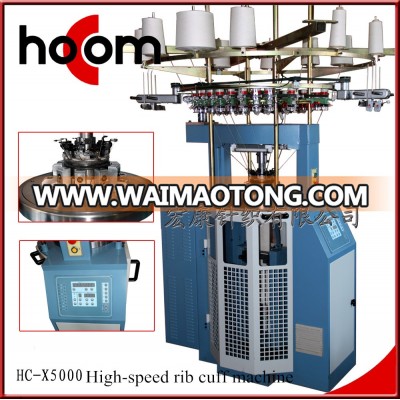 Automatic rib cuff circular knitting machine